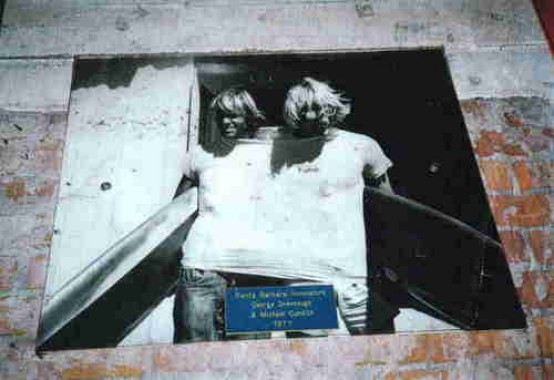 Greenough (Left) and Michael Cundith(right) - Two Innovaters1977. Greenough (Left) and Michael Cundith(right) - Two Innovaters1977.